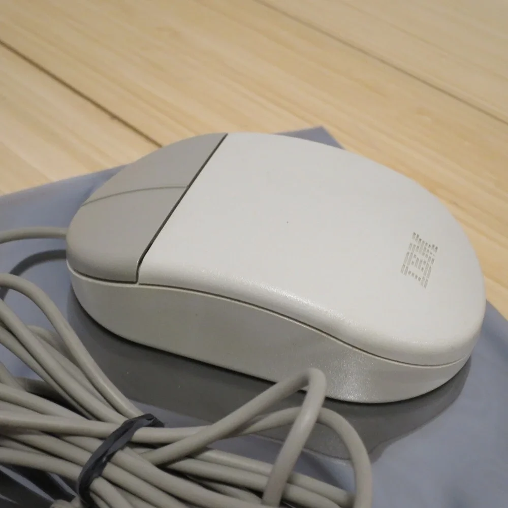 Original IBM Tank Mouse 96F9275‎ Wired 2 Button - Tested 03